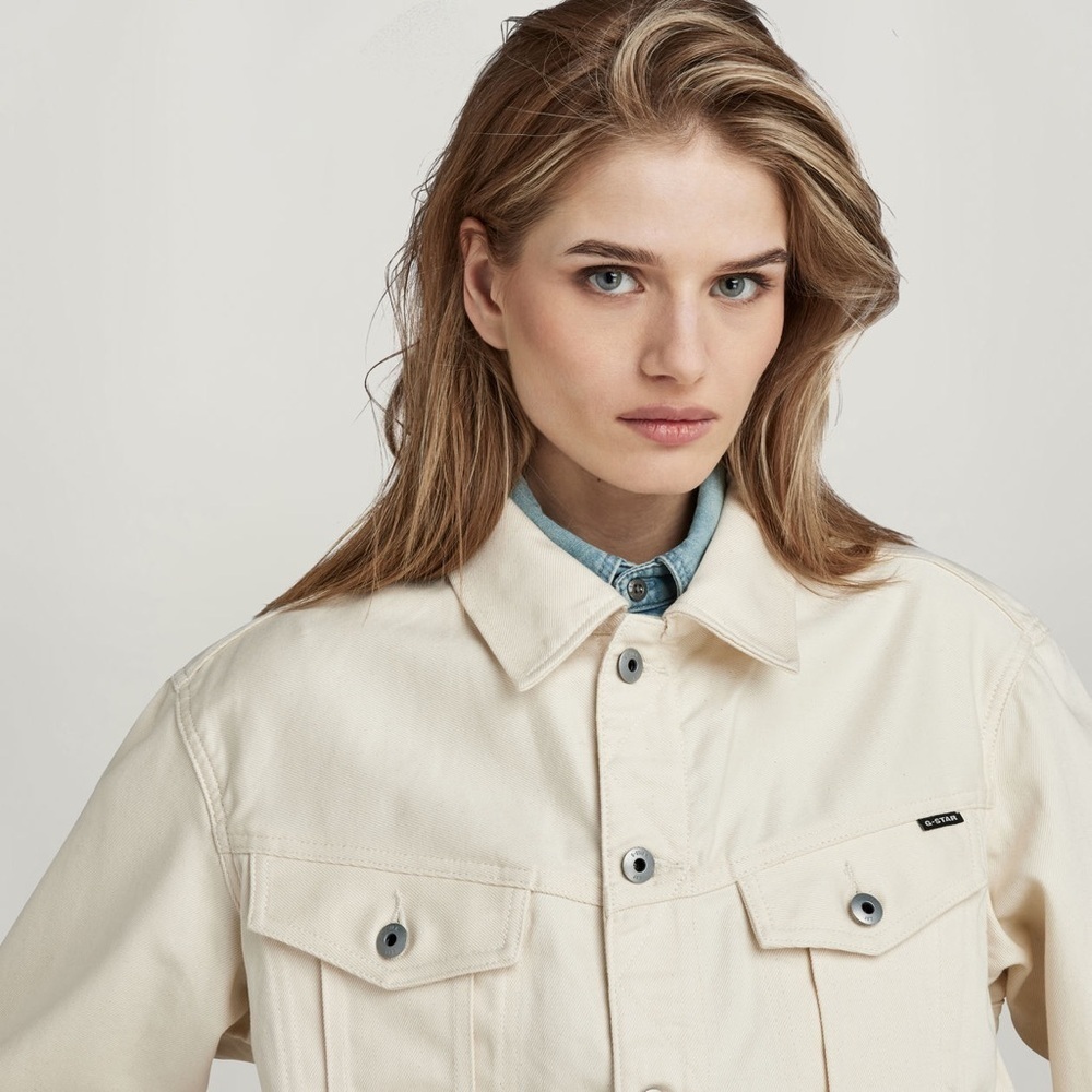 G Star Women’s Oversized Western Jacket Evergreen SZ M NWT - Picture 3 of 5